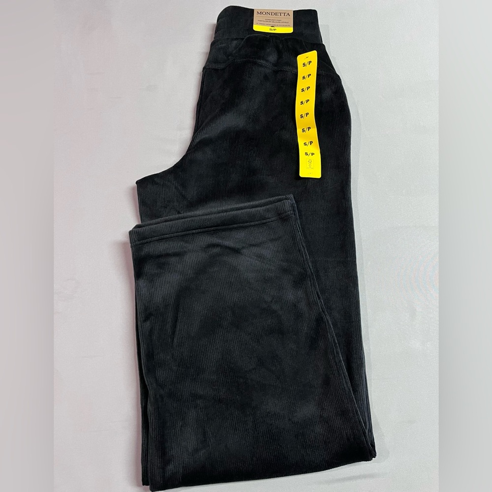 Mondetta Women's Corduroy Wide Leg Black NWT - Picture 5 of 6